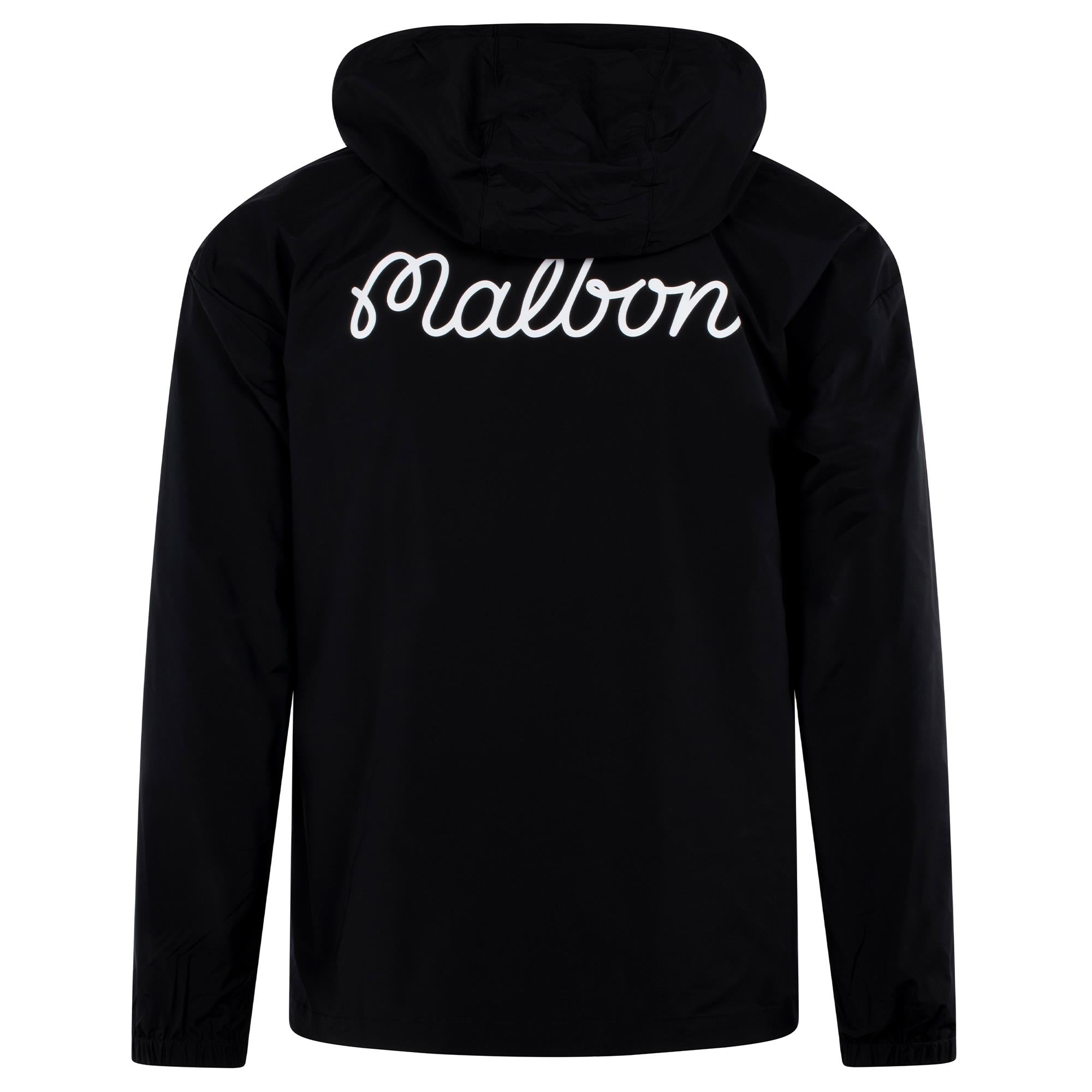 Malbon Golf Cooper Bucket Nylon Anorak Golf Jacket Black